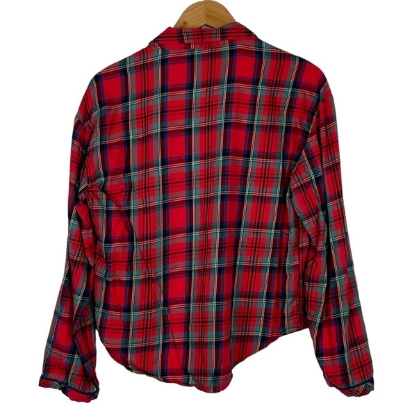 VICTORIA'S SECRET PLAID HOLIDAY RED GREEN FLANNEL MATCHING PJ PAJAMA SET - Picture 5 of 15